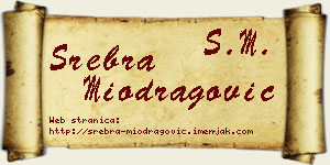 Srebra Miodragović vizit kartica
